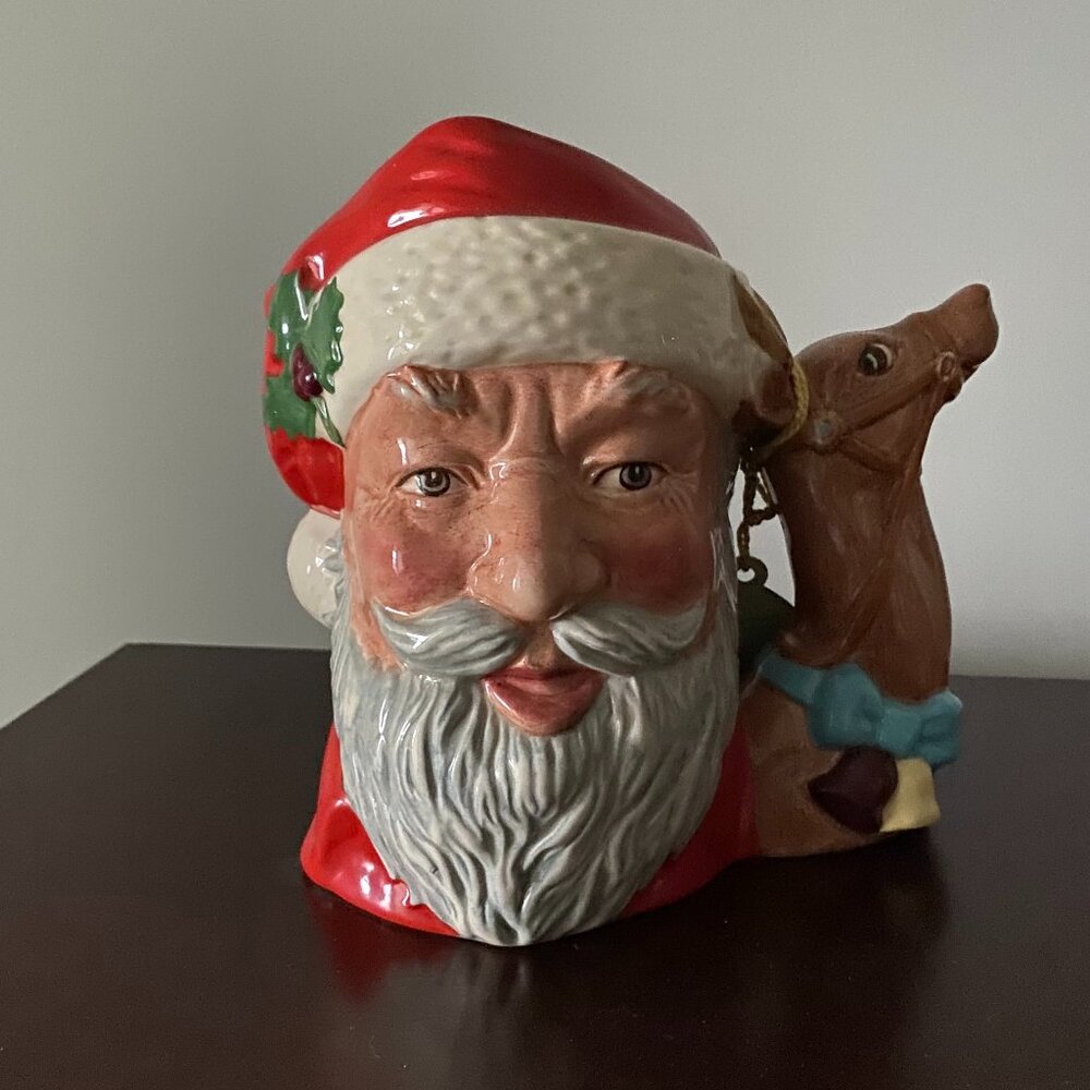 Royal Doulton Large Toby Jug Santa with Reindeer